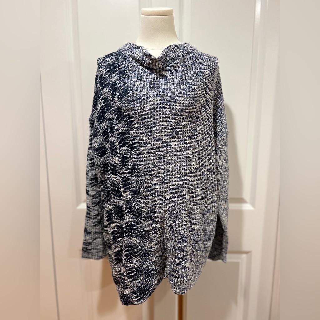 Nic+Zoe Sweater Nwt Indigo Mix Pullon Sweater
